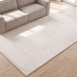 Vloerkleed polyester ivoor 2