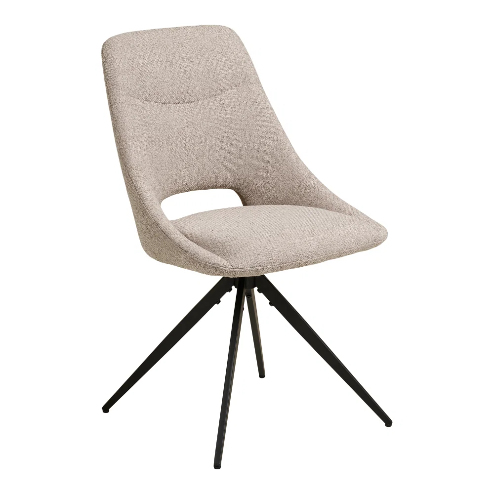 Eetkamerstoel staal zand 52 cm