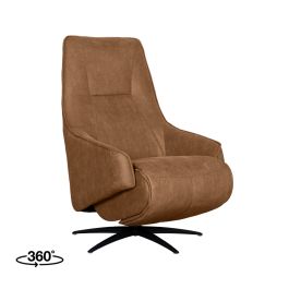 Fauteuil Melto microsuede cognac 9 68 cm