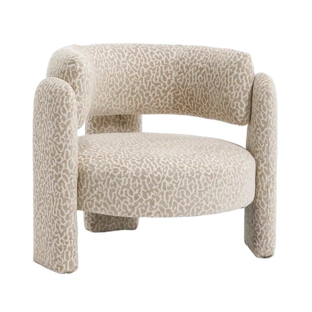 Fauteuil Valon velours taupe