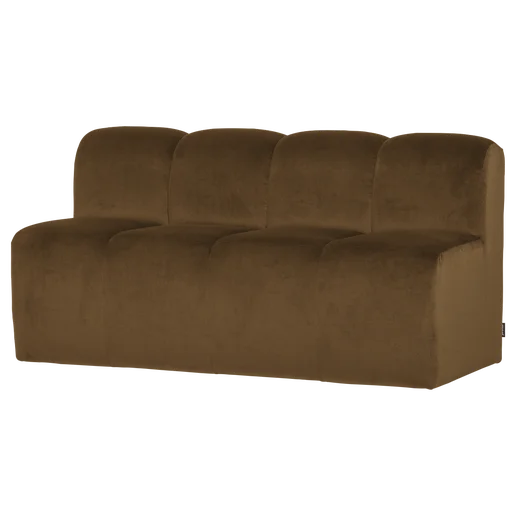 Bank Peren velours geel 164 cm 164 cm