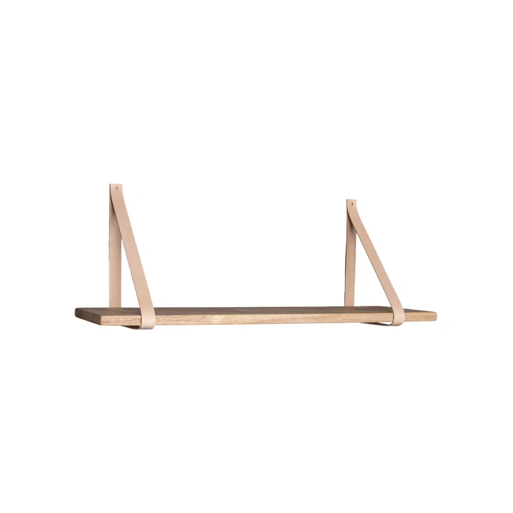 Wandplank Isio rubberwood naturel