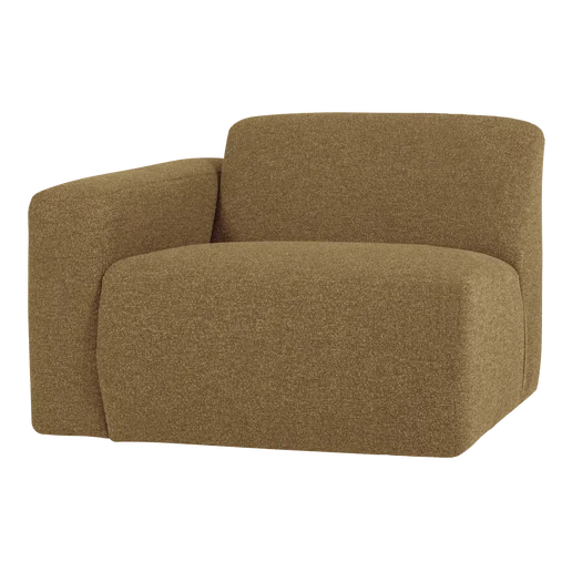 Bank geel 1-zits links 105 cm