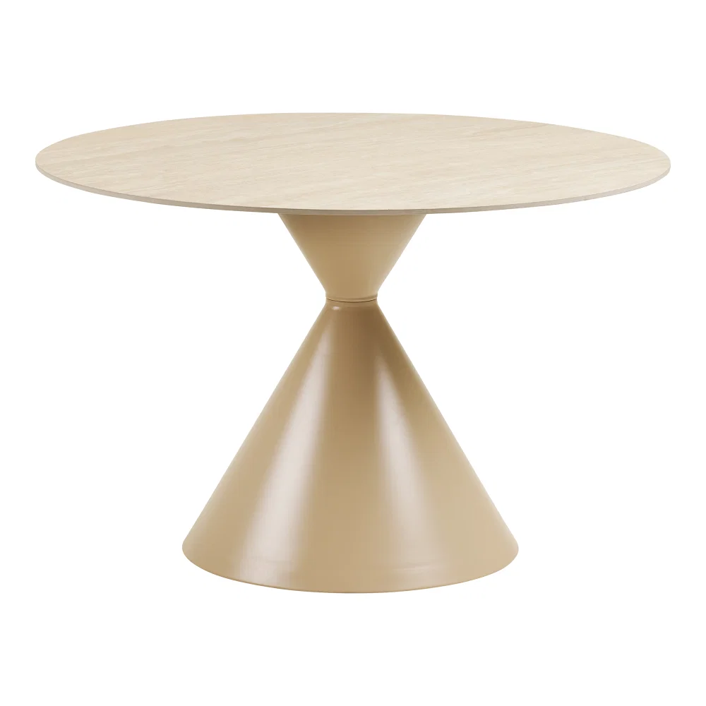 Eettafel staal zand