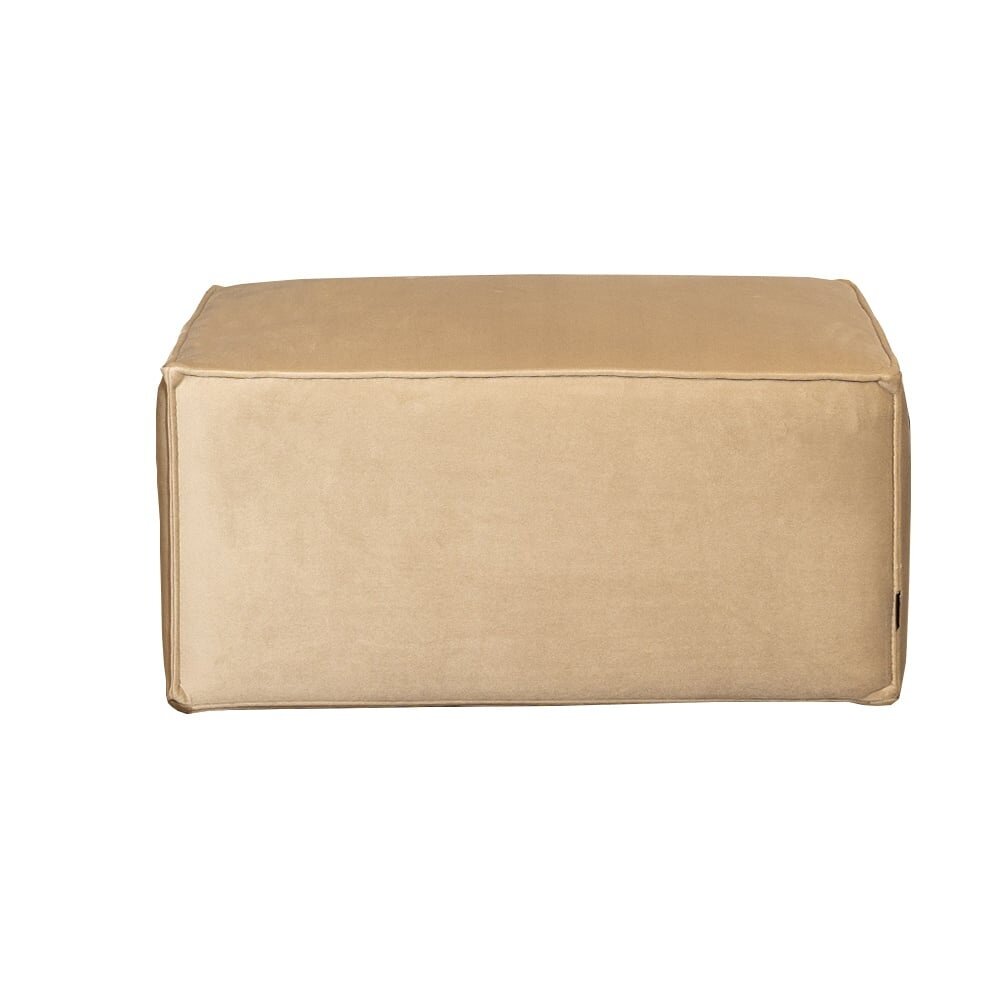 Poef Pero velours beige 82 cm