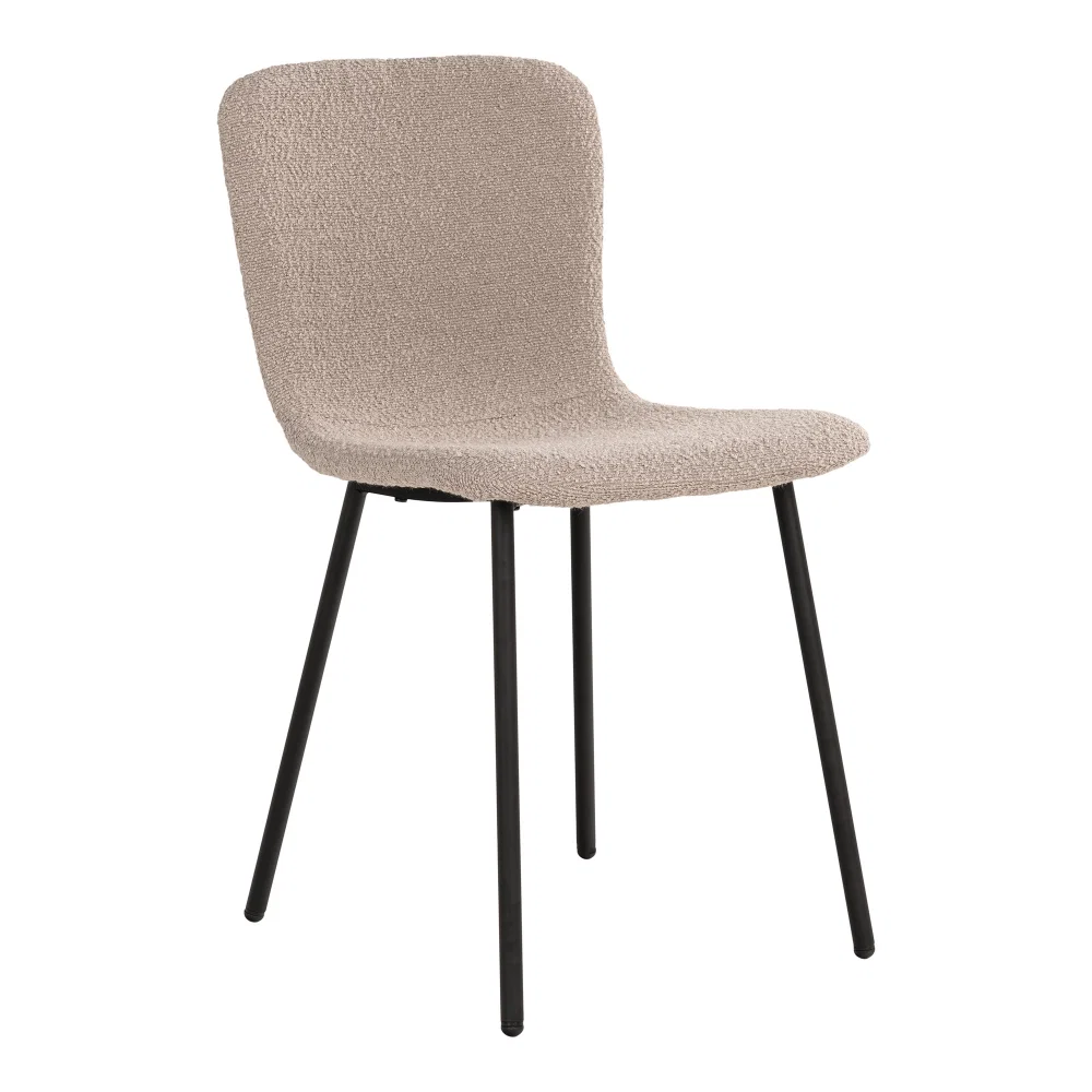 Eetkamerstoel Levna staal beige 45 cm