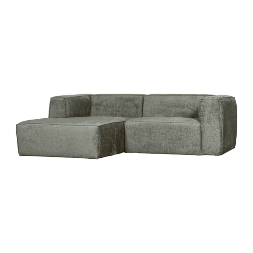 Chaise longue velours groen links