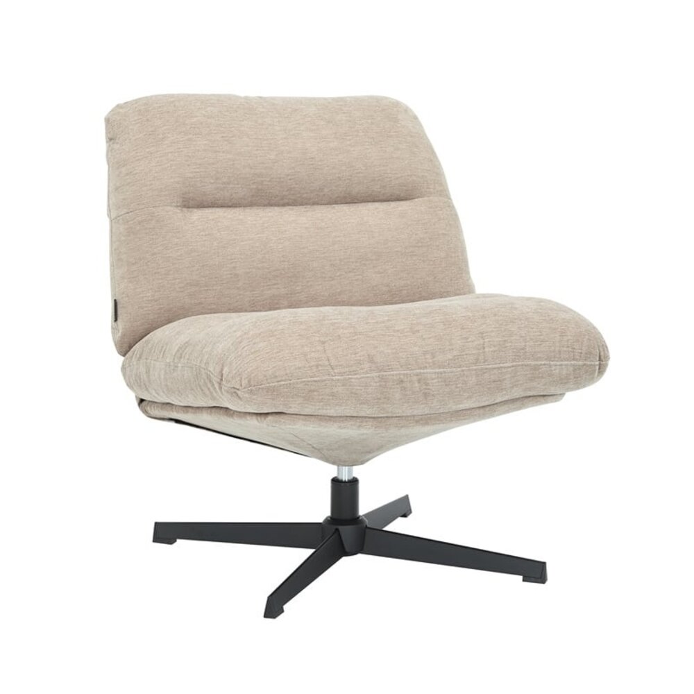 Fauteuil Elto ja beige draaibaar