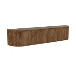 Tv-meubel mangohout naturel smooth 220 × 35 cm hoog
