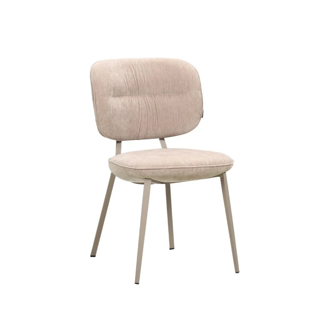 Stoel velours beige