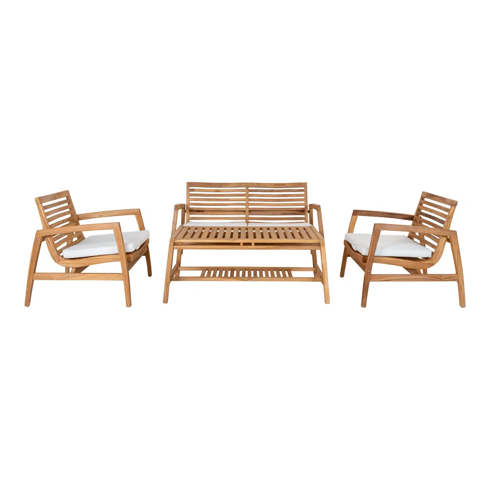 Loungeset Dalla teak naturel