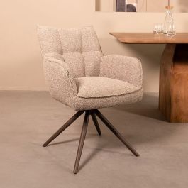 Eetkamerstoel royal bouclé mushroom 170 65 cm