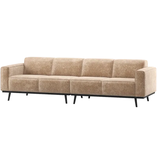Bank roze 4-zits 280 cm