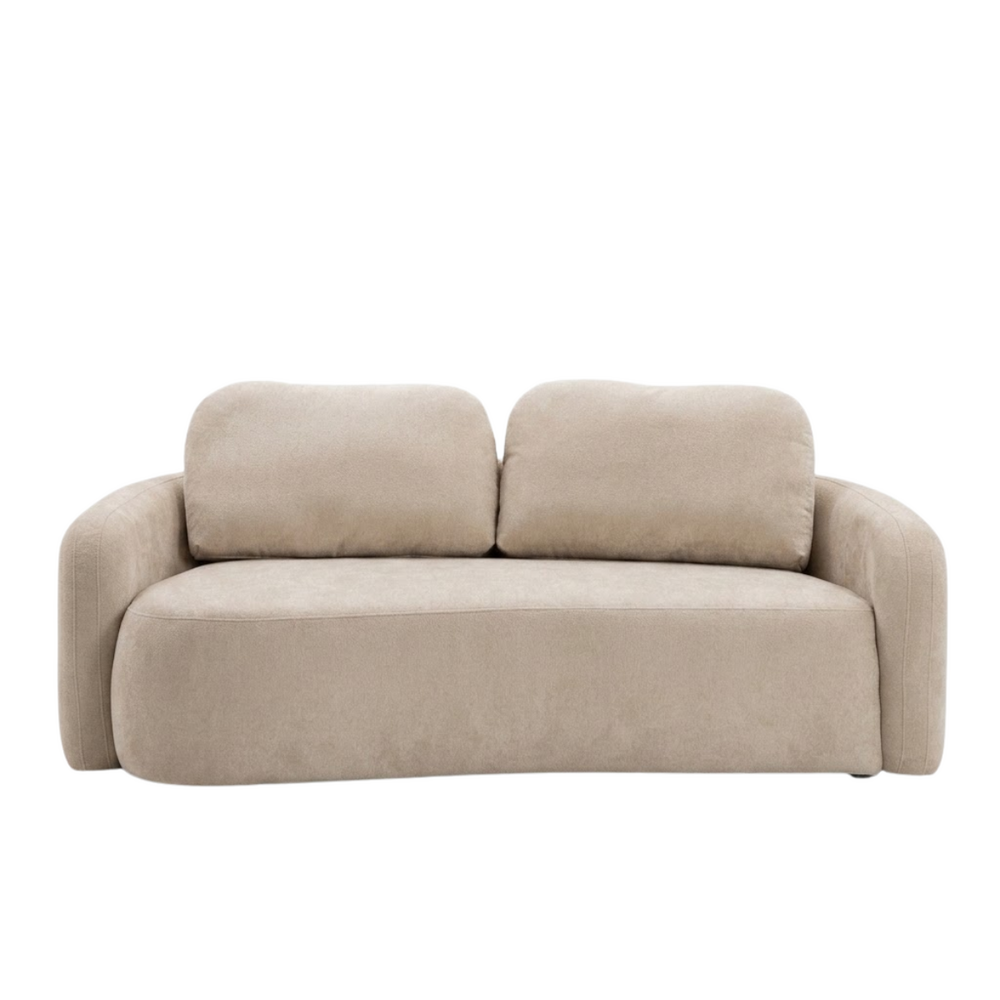 Bank chenille beige 5-zits