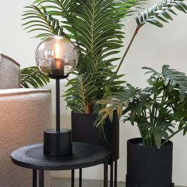 Tafellamp Korto glas smoke