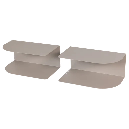 Nachtkastje beige links rechts set van 2