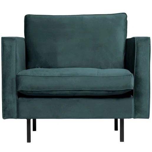 Fauteuil Palmi velours blauw 98 cm