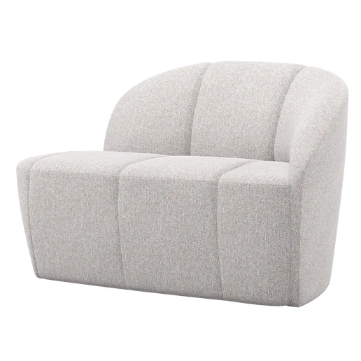 Bankje beige 2-zits rechts 112 cm