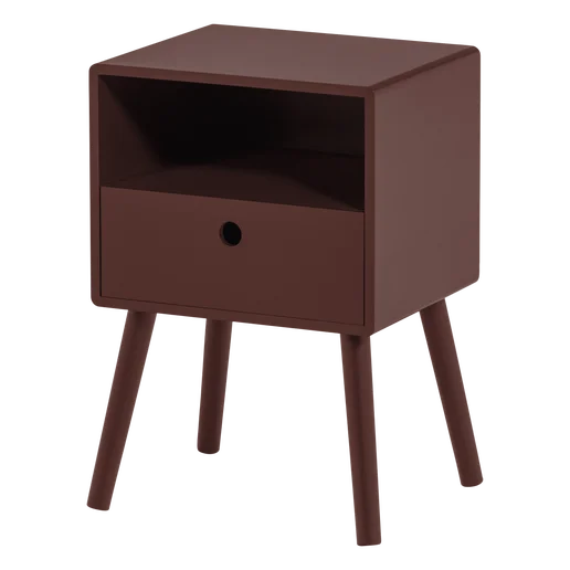 Nachtkastje MDF rood 36 cm