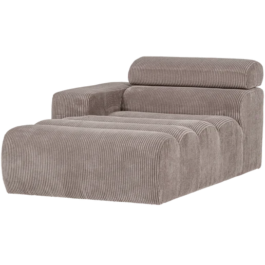 Chaise longue beige links 109 cm