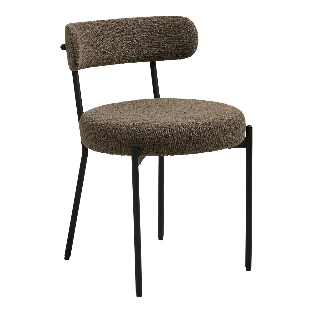 Eetkamerstoel staal bruin 49 cm