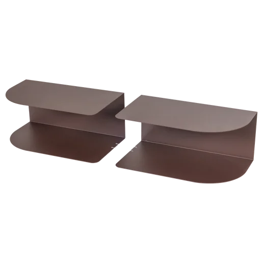 Nachtkastje paars links rechts set van 2