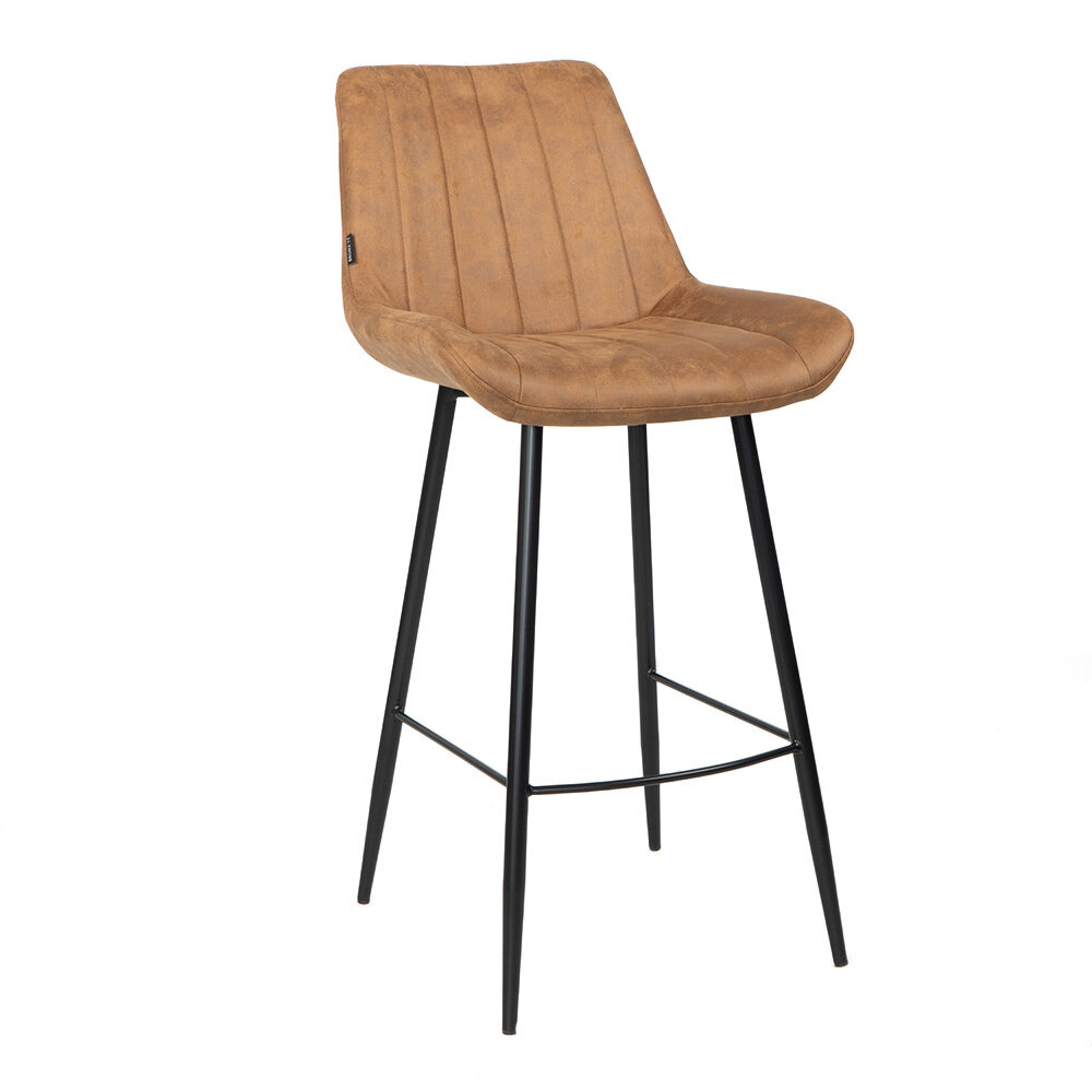 Barkruk microvezel cognac 74 cm