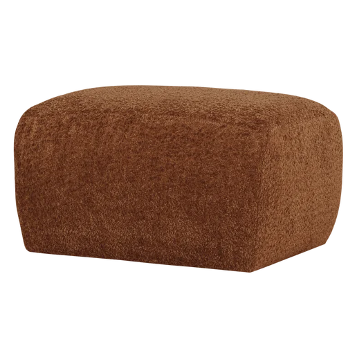 Poef wol bruin