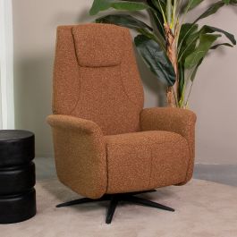 Fauteuil royal bouclé coral 251 77 cm