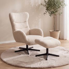 Poef Isia naturel sweet 4d 75 × 108 cm hoog