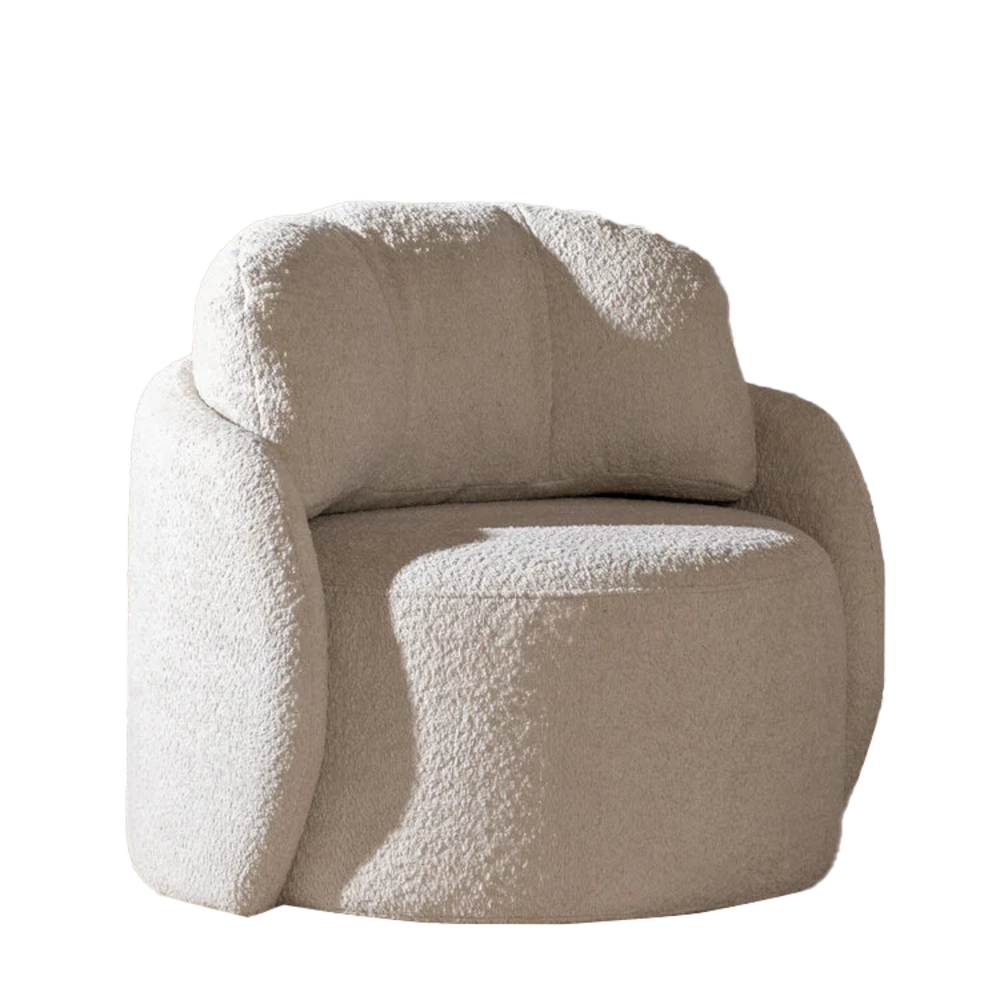 Fauteuil Calvo polyester taupe