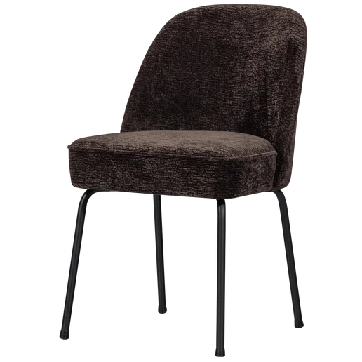 Eetkamerstoel Peris polyester bruin 50 × 83 cm hoog