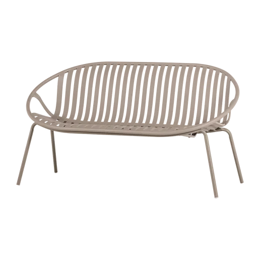 Tuinbank polypropeen beige 2-zits