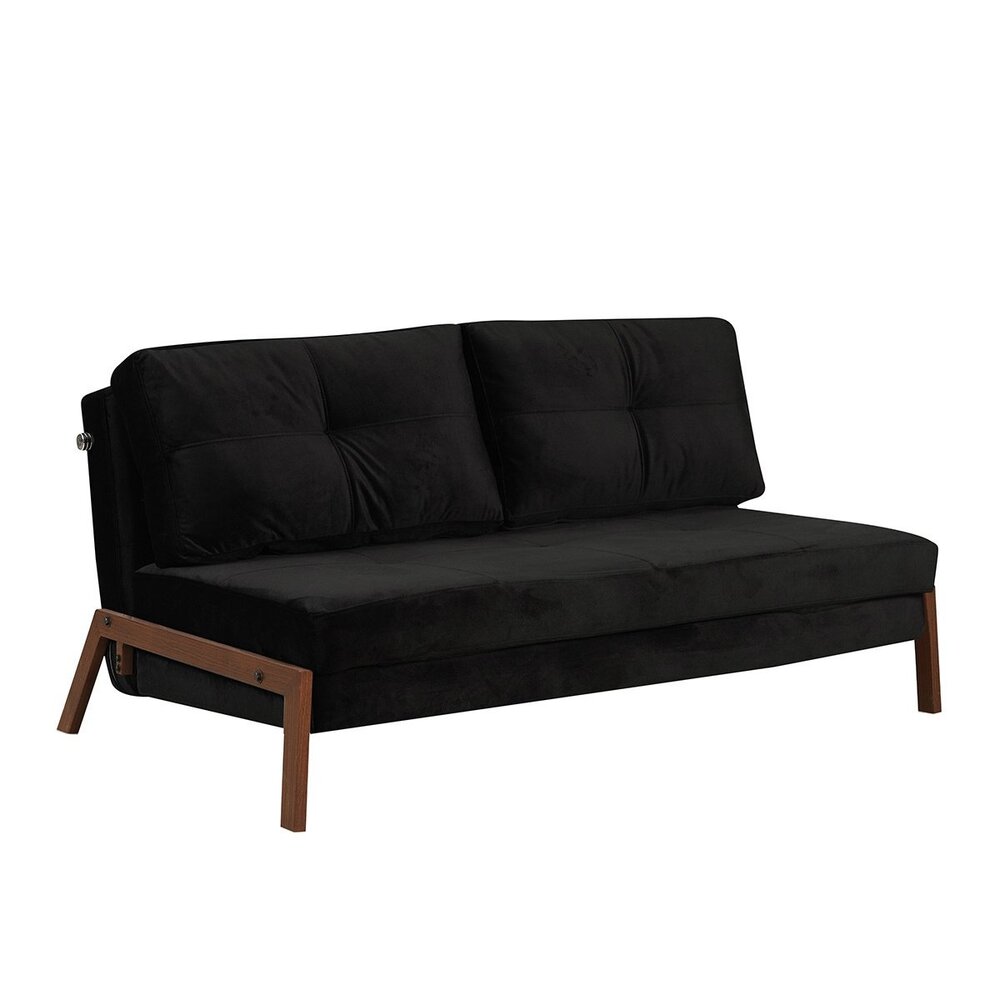 Bank nee zwart 146 cm