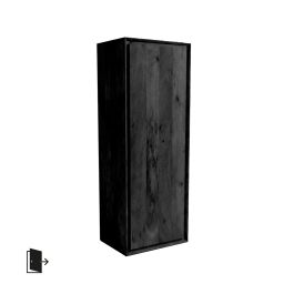 Kast mangohout zwart 50 × 140 cm hoog