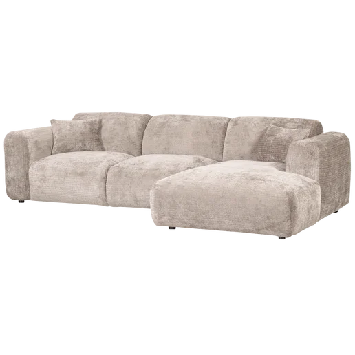 Chaise longue naturel rechts