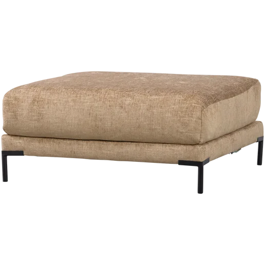 Poef Gra stof beige 100 cm 100 cm
