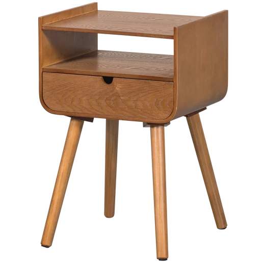 Bijzettafel MDF naturel