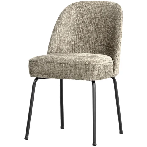 Eetkamerstoel polyester beige 50 cm