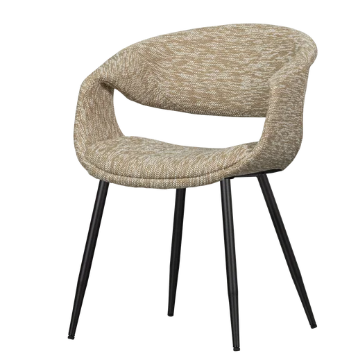 Eetkamerstoel Selel polyester beige 57 cm