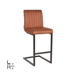 Barkruk microfiber cognac sy-483-12