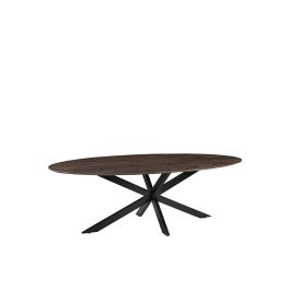Eettafel mangohout bruin espresso 100 cm