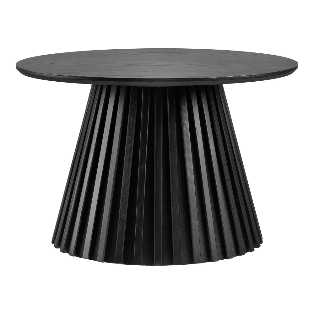 Salontafel eikenfineer zwart 70 cm