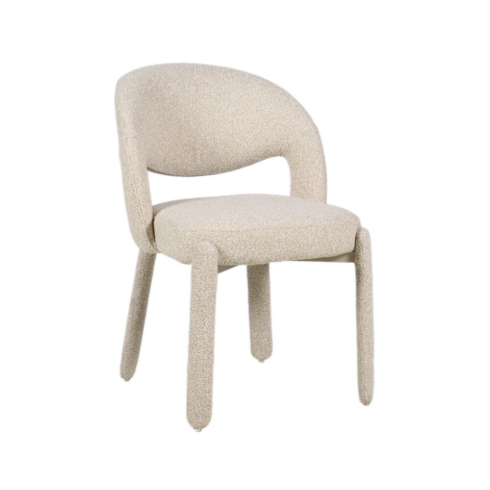 Stoel polypropyleen polyester taupe 56 cm