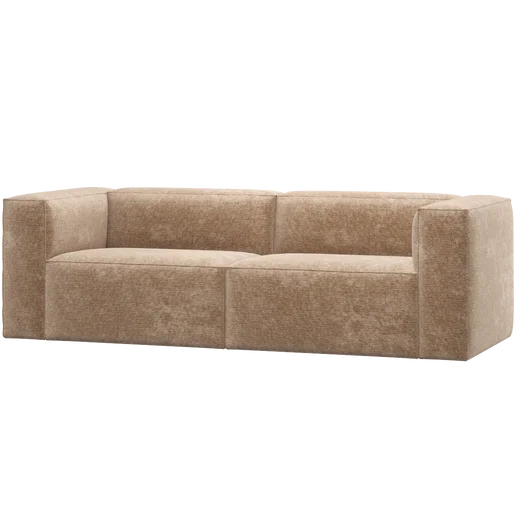 Bank velours roze 5-zits 242 cm