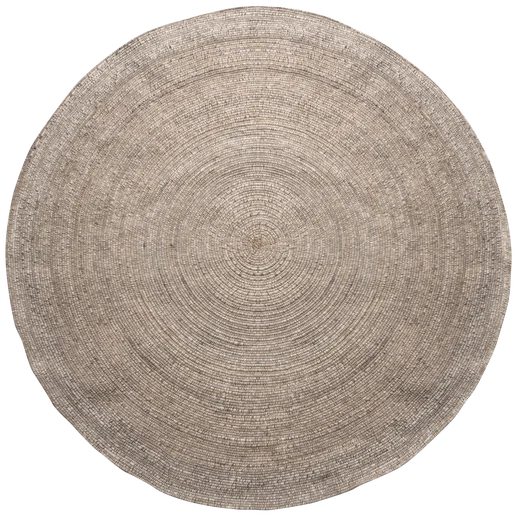 Vloerkleed Halon wol naturel Ø200 cm
