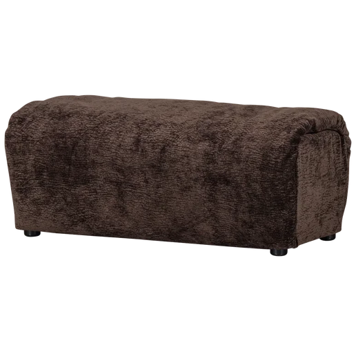 Poef polyester bruin 91 cm