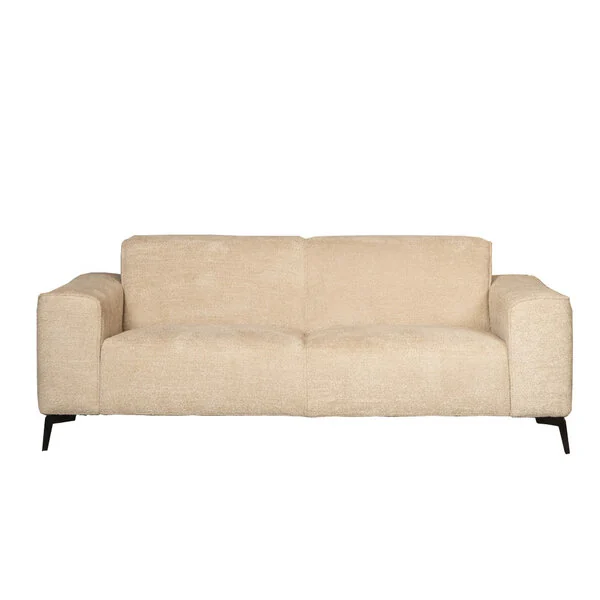 Bank bouclé beige 5-zits