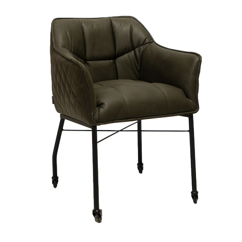Stoel eco-leer groen