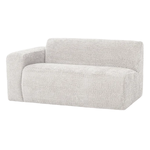 Bank wol beige 5-zits links